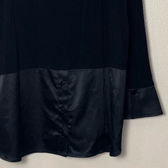 Soft Surroundings Black Tita jersey tunic top long sleeves Woman's size large - Picture 15 of 16